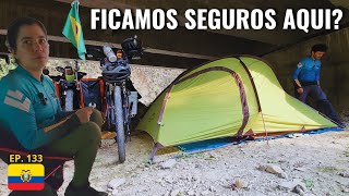 DORMIMOS EMBAIXO da PONTE CAMPING SELVAGEM  Viagem de bicicleta América do Sul [upl. by Arabela542]