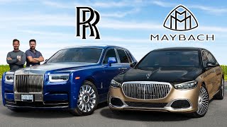 RollsRoyce Phantom vs Maybach SClass  King Meets Prince [upl. by Assenay886]