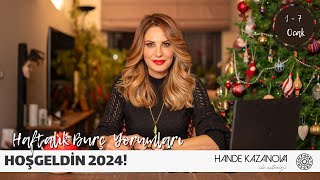 Hoşgeldin 2024 1  7 Ocak Haftalık Burç Yorumları  Hande Kazanova ile Astroloji [upl. by Gaelan]