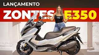 NOVA ZONTES SCOOTER E350 PREÇO CORES PAINEL COM CONECTIVIDADE MELHOR QUE XMAX  LANÇAMENTO ZONTES [upl. by Guthry]