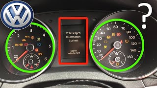 VW Golf Dashboard Warning Lights amp Symbols What They Mean  VW Golf Instrument Panel Warning Lights [upl. by Brice682]