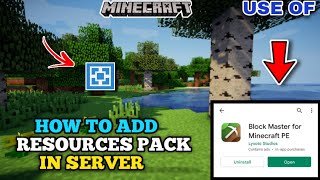 How to Add behaviour and resources pack in Minecraft servers  how to become operator in server 🤔 [upl. by Yleik676]