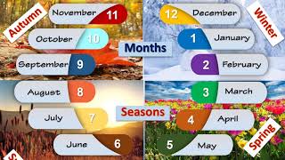 Learn English Months and Seasons [upl. by Leopold]