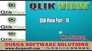 QlikView Part 10 by Sharat [upl. by Rochester]