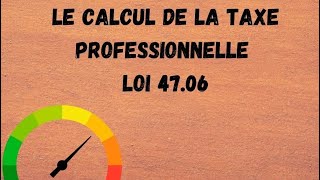 Taxe professionnelle au Maroc  déclaration des éléments imposables Fichier Excel EDI [upl. by Scharf]