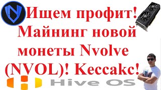 Ищем профит Майнинг новой монеты Nvolve NVOL Keccakc algo [upl. by Aleemaj]