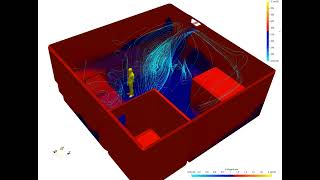 HVAC CFD Simulation Using OpenFOAM [upl. by Haliek]