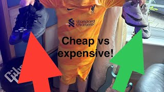 £10 vs £100 footy boots is there a difference [upl. by Aidyl]