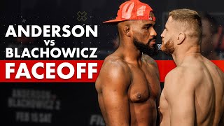 UFC FN Corey Anderson vs Jan Blachowicz 2  WeighIn amp Faceoff Highlights [upl. by Phippen756]