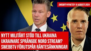 Swebbtv Nyheter 15 augusti 2024 [upl. by Atiuqa]