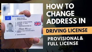 How to change Address in UK Driving License PROVISIONAL amp FULL LICENSE [upl. by Orr]