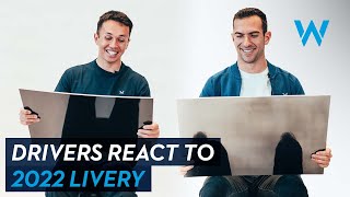 Alex Albon and Nicholas Latifi React to 2022 Livery  Williams Racing [upl. by Ahsatam]