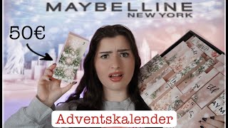 So ENTTÄUSCHEND  ⚠️ Maybelline Adventskalender 2021🎄  verlosung [upl. by Emyle]