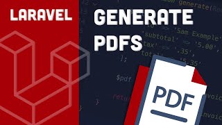 Generate PDFs in Laravel [upl. by Ledeen]