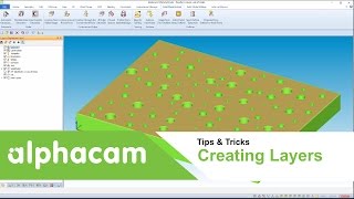 Creating user Layers  Alphacam [upl. by Srevart279]