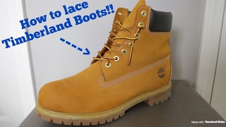 How To Lace Timberland Boots [upl. by Nrehtak761]