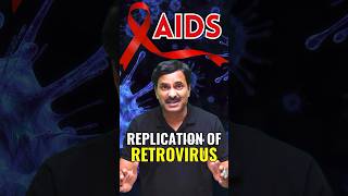 AIDS  Replication of Retrovirus aids neetbiology biology foryou shortsfeed [upl. by Dnaltiak]