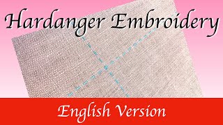 Hardanger Embroidery Tutorial Marking Center of Fabric [upl. by Elayne630]