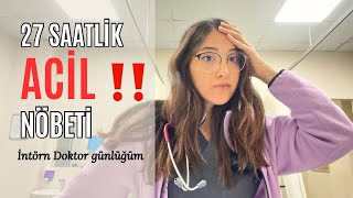 DOKTOR NÖBET VLOG Acil Serviste yaşananlar 🧑‍⚕️ [upl. by Dnomsed]