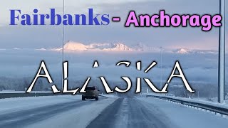 Winter Drive From Fairbanks to Anchorage  Love Alaska [upl. by Jesselyn]