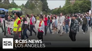 UCLA graduation ceremonies amid protests [upl. by Cecelia]