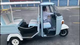 Piaggio Ape Calessino 1970 reverse gear [upl. by Henson]