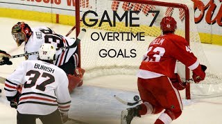 Best Game 7 Playoff Overtime Goals in NHL History [upl. by Yemiaj710]