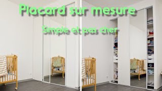 Fabriquer son placarddressing à porte coulissante sur mesure pour moins de 150€ [upl. by Wakeen]