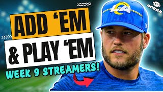 Week 9 Must Start Streams of the Week  2024 Fantasy Football [upl. by Laws68]