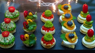 5 Best Appetizers for an Unforgettable Christmas  Easy Canapés for Christmas [upl. by Artur]