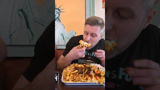 WHAT IS THE SECRET GARBAGE PLATE CHALLENGEITS VEGAN vegan eatingshow foodchallenge [upl. by Rebeh]