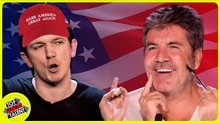 Donald Trump Impressionist Makes Simon Cowell LOL🤣 [upl. by Nicolais181]