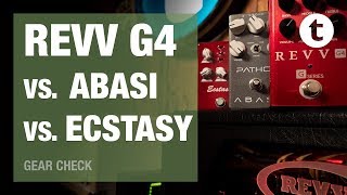 REVV G4 vs Abasi Pathos vs Bogner Ecstasy  Thomann [upl. by Rowell128]