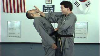 Hapkido Behind Neck Techniques 1 Thru 4 Ji Han Jae [upl. by Donadee]