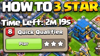 How to 3 Star Quick Qualifier in 40 Seconds  Haalands Challenge 8  Clash of Clans [upl. by Uttica]