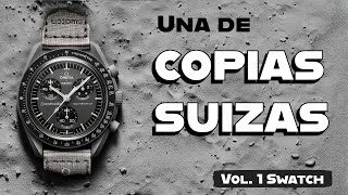 Una de COPIAS suizas vol 1 relojes swatch x blancpain x omega [upl. by Htiekal]