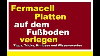 Fermacell Platten kleben verlegen bei Fußbodenheizung Montage Trockenestrich [upl. by Ziladnerb]