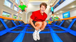 I Built a Trampoline Park in My House [upl. by Baggott]