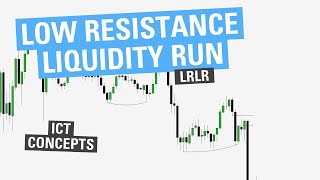 Low Resistance Liquidity Run  ICT Concepts [upl. by Yedrahs]