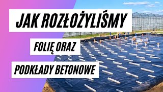 8 Rozkładanie folii budowlanej oraz dystansów betonowych [upl. by Lyndon]