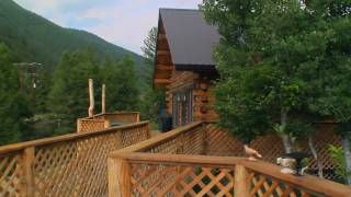 Salmon River Log Home for sale in Idaho [upl. by Nitsrek]