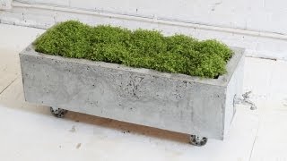 DIY Concrete Planter Episode 16 HomeMade Modern [upl. by Marguerie440]