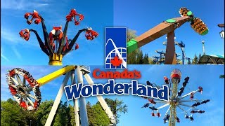 Top 10 BEST Flat Rides  Canadas Wonderland Theme Park [upl. by Ardisj]