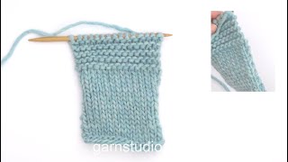 How to knit edge stitches in garter stitch [upl. by Lilli]