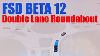 Tesla FSD Beta 12 The One With The Two Lane Roundabout [upl. by Ylak]