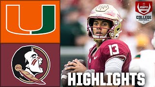 Miami Hurricanes vs Florida State Seminoles  Full Game Highlights [upl. by Corey887]