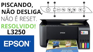 ✔ IMPRESSORA EPSON L3250 PISCANDO LUZES DO PAINEL [upl. by Anselma]