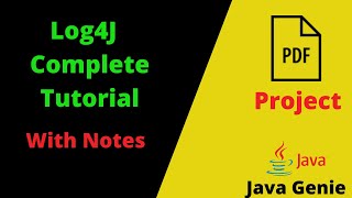 Complete Log4j Tutorial With Notes And Project  Log4j tutorial With Spring Boot  Java Genie [upl. by Ibbed]