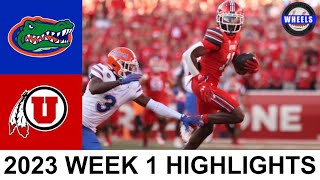 Florida vs 14 Utah Highlights  College Football Week 1  2023 College Football Highlights [upl. by Bean]