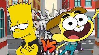 Bart Simpson Vs Grillo Green Batallas Humoristicas de rap T2 [upl. by Jillene]